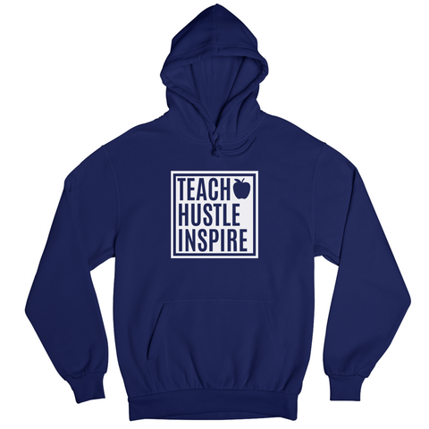 Premium Teach Hustle Inspire  Hoodie - ONYX